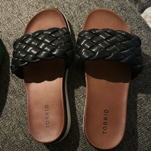 Torrid Braided Slip On Slides